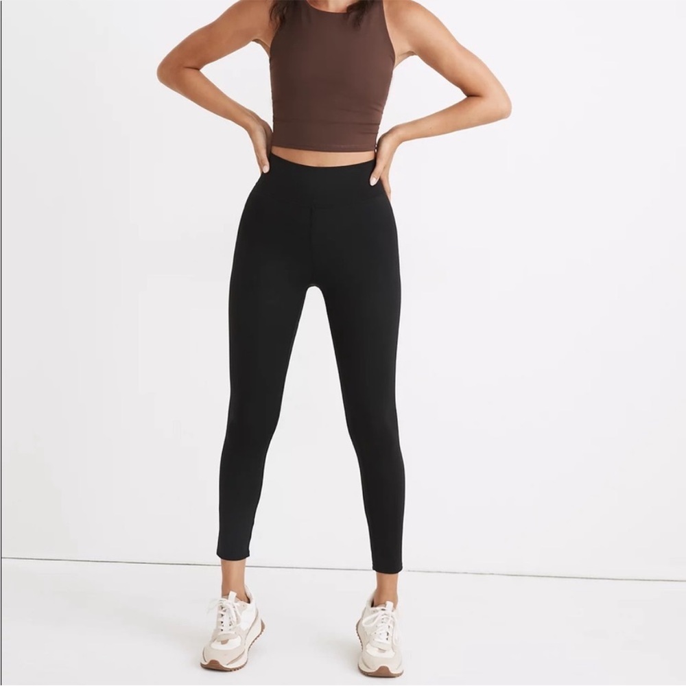 NWT Madewell High Rise Workout Leggings - Size Small- Black